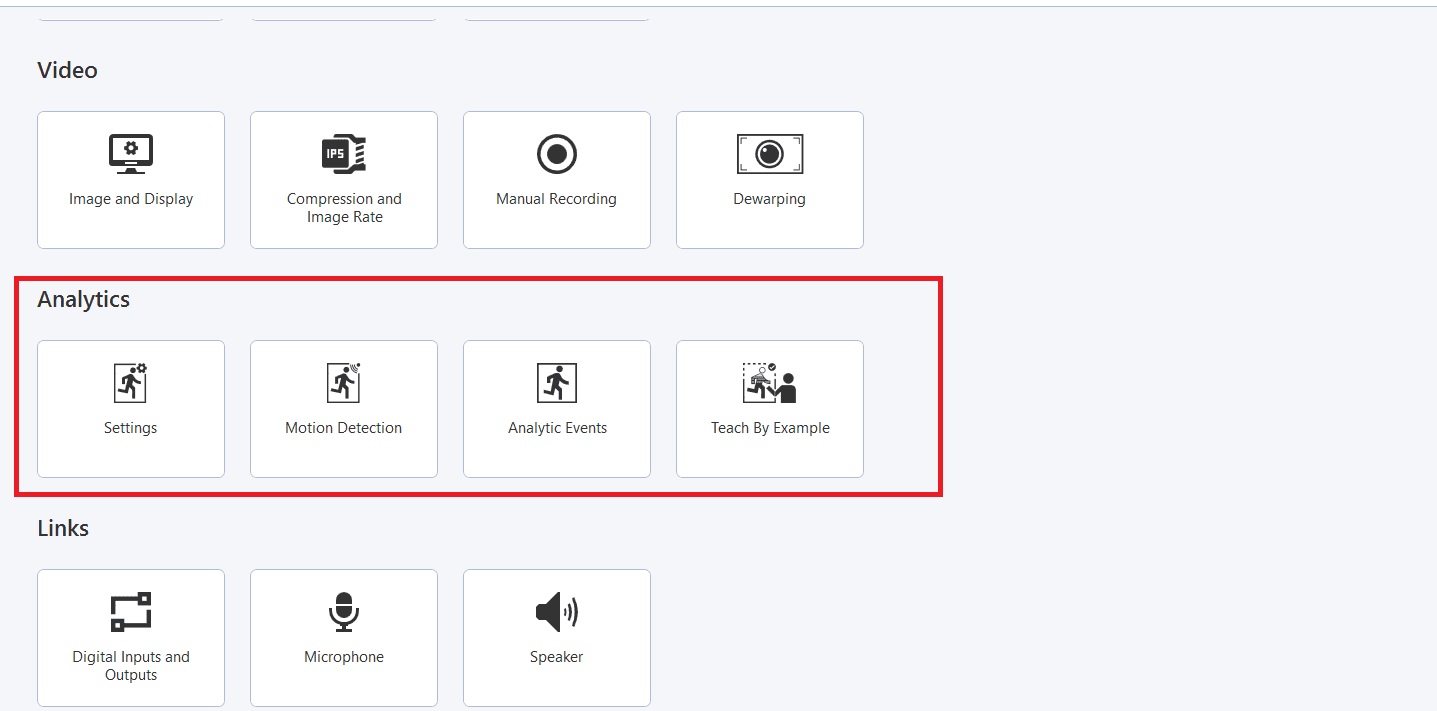 Avigilon Camera Right-Click